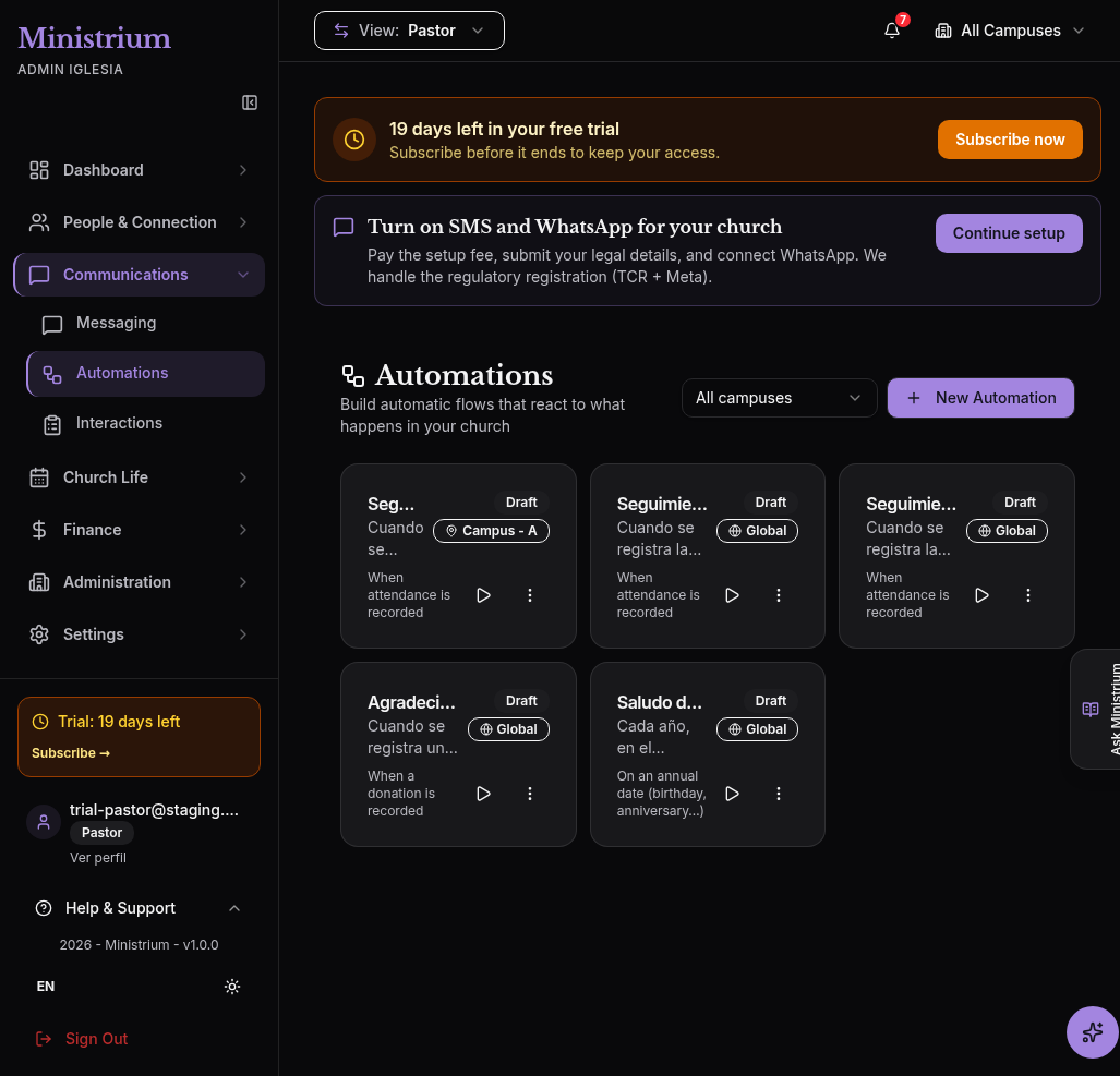 Automation list in English