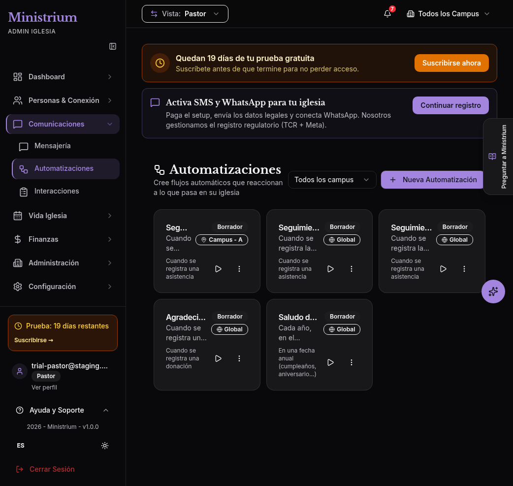 Lista de automatizaciones en español